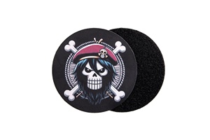 Manilla Road Patch thermocollant imprimé en 3D, motif Crâne de chauve-souris noir et rouge, forme irrégulière, applique en toile - Product Image 4