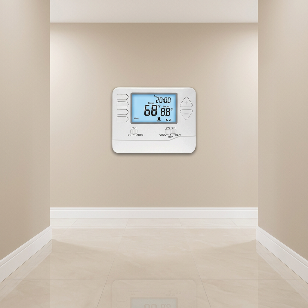 S715 Multi-Stage <strong>Programmable</strong> <strong>Thermostat</strong>, <strong>2</strong> Heat <strong>2</strong> Cool, 7-Day/5-1-1, 24V HVAC Control