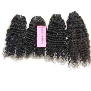 Paquetes de Cabello Humano Remy Indio Virgen sin Procesar al por Mayor, 100% Natural, Color Negro, Cutícula Alineada, 100g, Cabello Humano Doble Cosido a Máquina - Product Image 3