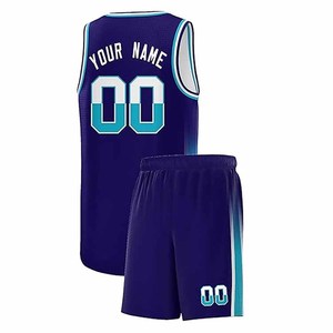 Maillot de basketball d'hiver personnalisé par sublimation, col en V, sans manches, en mesh, nom d'équipe 00, pour adulte unisexe, respirant, couleur Teal - Product Image 2