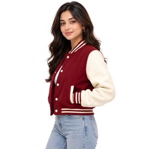 premium college style custom <b>embroidered</b> <b>women</b> varsity <b>jackets</b> made <b>for</b> everyday style and comfort classic <b>women</b> varsity <b>jackets</b> - Product Image 6