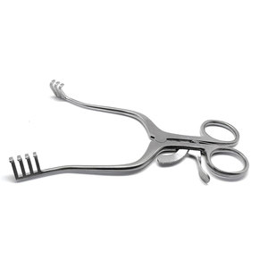 Rétracteur manuel Weitlaner en acier inoxydable, instrument chirurgical auto-serrant, utilisation en chirurgie générale, certifié CE Classe I - Product Image 2
