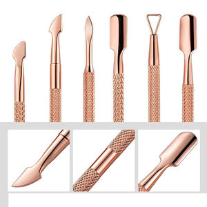 1 Pcs <b>Nail</b> Cuticle Pusher Stainless Steel Cuticle Remover Pusher Dead Skin Pedicure Manicure Care Cleaner Manicure <b>Tools</b> - Product Image 5