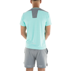 OEM Manufacture Casual Style Men's Summer Tracksuit T Shirt & Short Set 100% Cotton Plain Men Fashion Set - Product Image 3