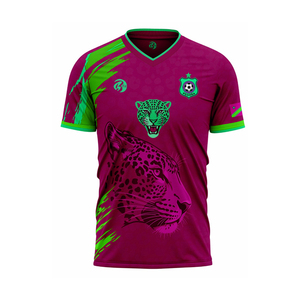 Camiseta de Fútbol Profesional RDC Nacional, Manga Corta, Diseño Sublimado con Estampado de Leopardo, Ropa Deportiva para Adultos, Camiseta Ligera - Product Image 2