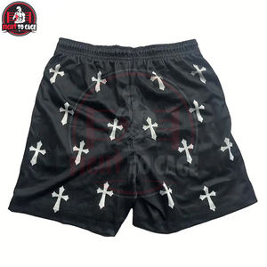 Pantalones cortos deportivos de malla para hombre con bolsillos, en blanco y negro, estilo casual, producto totalmente personalizado, nueva mejor calidad. - Product Image 2