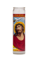 Bougies de Pâques religieuses catholiques modernes en cire de paraffine blanche, 7 jours, en gros, en pot de verre, forme pilier, longue durée de combustion