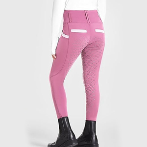 Pantalones de equitación unisex Power Venture Enterprises, pantalones de montar a caballo de alta elasticidad, pantalones de mezclilla con agarre de silicona, longitud completa - Product Image 2