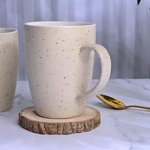 Mug à café en céramique écologique, vente en gros, 300 ml, grande tasse à thé, moderne, luxueux, portable, mug de bureau, cadeaux, maison, beige, blanc - Product Image 5
