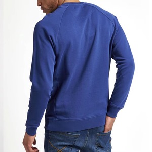 Wholesale Men's 100% Cotton Solid Casual <b>Lined</b> <b>Fleece</b> <b>Sweatshirt</b> Custom Stand Collar Winter Pullover Pocket OEM Service 430g - Product Image 2