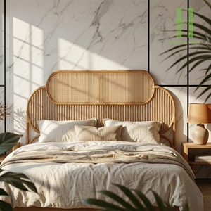 Cama de Ratán de Diseño Moderno con Cabecero Simple, Paneles para Cabecero, Ideal para el Hogar y Hoteles, Directo de Fábrica, Ratán 2026 - Product Image 4