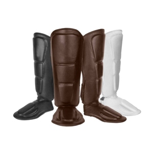 Protection corporelle Taekwondo et Karaté à prix de gros : Protège-tibias et protège-pieds pour le kick-boxing - Product Image 1