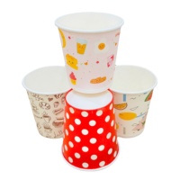 Logo d'entreprise personnalisé de 250ml gobelets en papier jetables blancs de 6oz 8oz 12oz 16oz gobelets en papier pour crème glacée au café