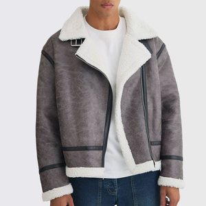 Custom Design Fashion Classic Leather Motorcycle <b>Jacket</b> Oem Logo Leather <b>Jacket</b> For <b>Men</b> <b>Slim</b> <b>Fit</b> Genuine Cowhide Skin Coat - Product Image 4