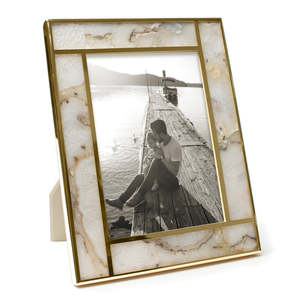 Modern Dark Walnut Texture Picture <b>Frame</b> Beveled Edge Tabletop Photo <b>Frame</b> for Office & Home Accent - Product Image 5