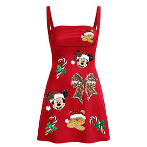 Robe midi en lin et coton rose avec broderie, manches bouffantes, col Henley, coupe ample, décontractée, respirante, pour le printemps - Product Image 5