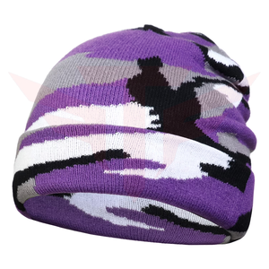Gorro de Punto Unisex con Camuflaje, 100% Acrílico, Gorro de Invierno para Adultos, Estilo Casual para Exteriores, 56-58CM - Product Image 4