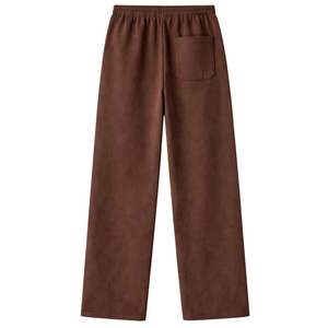 Ensemble de survêtement côtelé délavé épais pour homme : pantalon de jogging et veste zippée en coton, style streetwear décontracté et tendance - Product Image 4