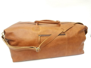 Bolsas de Viaje Plegables Ligeras de Cuero Genuino Hechas en Pakistán, de Alta Calidad para Guardar Ropa - Product Image 6