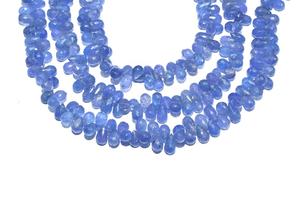 Perles facettées en Tanzanite naturelle AAA, 4-6 mm, brin de 8 pouces, taille du trou 0,40 mm, pour la fabrication de bracelets et de colliers - Product Image 3