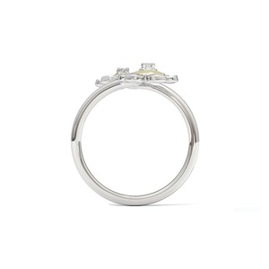 Anillo Abierto Minimalista con Diamante Natural Floral en Plata de Ley 925 |   Joyería Fina Daisy Flower Everyday - Product Image 6