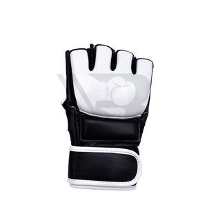 Gants de MMA professionnels en cuir PU pour hommes, demi-doigts, grandes tailles, pour l'entraînement de boxe – Prix direct usine - Product Image 5