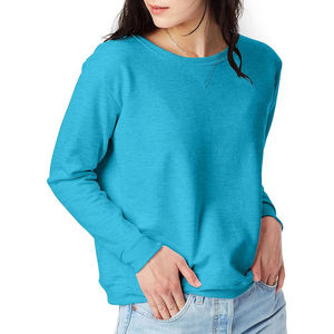 Suéter de punto grueso de algodón con forro polar y bordado de cristal, cuello redondo, para mujer, estilo casual de otoño - Product Image 3