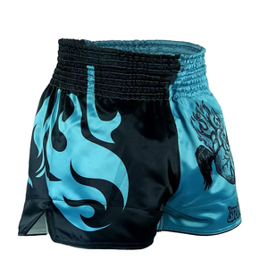 High Stretch Martial Arts Muay Thai Custom MMA Short Boxing Shorts Sportswear Men Polyester Satin Summer Short Pants for Adults - Product Image 1