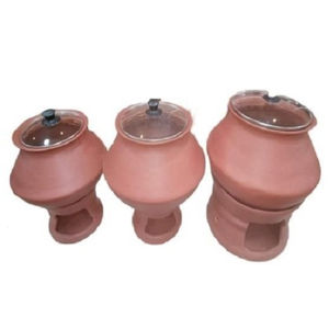 Service de table en argile artisanale - Durable, portable et réutilisable - Product Image 3