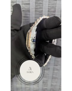 Montre de luxe Hip Hop blanche sertie de diamants, qualité export, pour hommes et femmes, idéale pour les fêtes et le quotidien, disponible à prix abordable - Product Image 5
