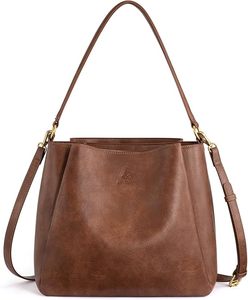 High Quality Classic PU Leather Tote Bag Women Casual Two Handles Zip Closure Durable Daily Use <b>Adjustable</b> <b>Strap</b> Metal Feet - Product Image 1
