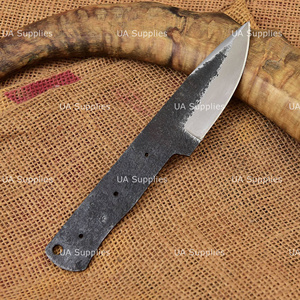 Cuchillo de Hoja Fija Personalizado, Acero con Alto Contenido de Carbono, Punta en Forma de Gota, Borde Biselado, Cuchillo de Caza DIY, Material del Mango Personalizado - Product Image 3