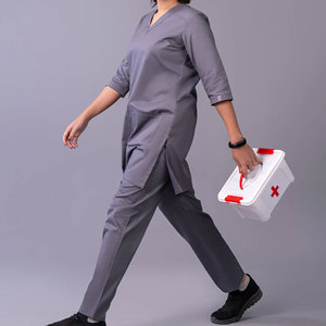 Ensemble de blouses médicales professionnelles pour femmes, uniforme d'infirmière et de médecin, tenue de travail médicale en deux pièces, confortable pour l'hôpital - Product Image 2