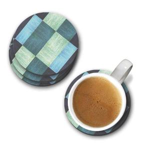 Indian handmade products Wood/Bone Coasters Home and Kitchen Dining <b>Table</b> Decorative Round <b>Slate</b> Coasters For Kitchen Decorative - Product Image 1