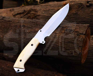 OEM Custom Handmade D2 Steel Hunting Skinner <b>Knife</b>, <b>Bone</b> <b>Handle</b> Fixed Blade Camping Outdoor EDC <b>Knife</b> with Leather Sheath Gift - Product Image 2