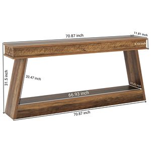 Farmhouse-Style <b>Console</b> <b>Table</b> with <b>Storage</b> for Entryway or Sofa Area - Product Image 4