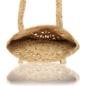 Sac fourre-tout d'été en jute écologique 2026 avec logo personnalisé, sac de plage tendance à porter à l'épaule, directement du fabricant indien Tyntra Shopping Bags - Product Image 2