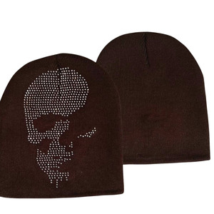 Gorros de Punto Personalizados al por Mayor, con Pedrería, Estampado Gráfico, Sublimación, Bordado, Acrílico, Gorro de Invierno, Fábrica OEM ODM - Product Image 3