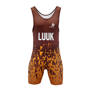 Men's Wrestling Competition <b>Singlet</b> Premium Compression Sports Uniform for Grappling Training and Tournament Use - Product Image 2