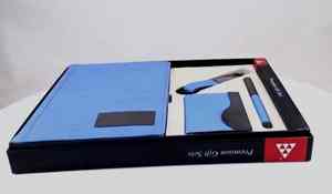 Set de Regalo Corporativo Premium, Bolígrafo Metálico, Set de Regalo Ejecutivo, Cuaderno de Cuero PU con Porta Tarjetas y Llavero - Product Image 3