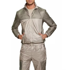 Conjunto de Chaqueta y Pantalones Cortos de Dos Piezas, Cortavientos, Personalizado al por Mayor, de Poliéster y Nailon, para Hombre - Product Image 4