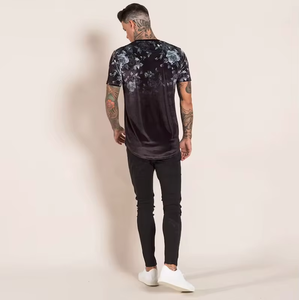 T-shirt personnalisé pour homme, motif sur mesure, 260g, col uni, style vintage, coupe courte, sérigraphie, modèle personnalisé, tendance - Product Image 2