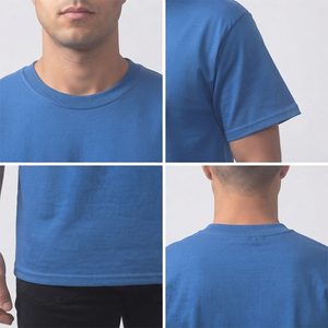 T-shirts de sport pour hommes de haute qualité, personnalisables, respirants, 180 grammes, motif uni, logo personnalisé, pour la gym et le travail, vente en gros - Product Image 4