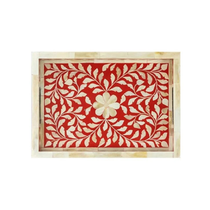 Customizable Classic Bone Inlay Serving <b>Tray</b> Best Quality for Food Serving <b>Kitchen</b> Home Hotel Customizable Classic Serving <b>Tray</b> - Product Image 4