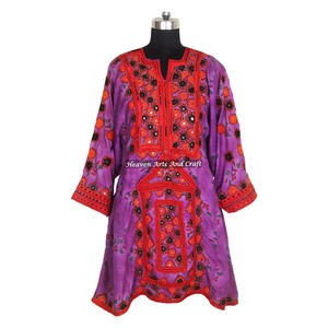 Vestido Banjara Vintage Balochi Hecho a Mano, Estilo Étnico Tribal Único, Talla Completa, para Mujer, BDR007, Gran Venta 2026, Estilo Afgano Vintage Único - Product Image 6