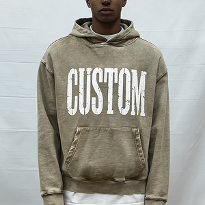 Veste à capuche 100% coton, imprimée sur mesure, avec poche, fermeture éclair sur le devant, unisexe, décontractée, pour l'été, coupe classique, couleur unie - Product Image 5