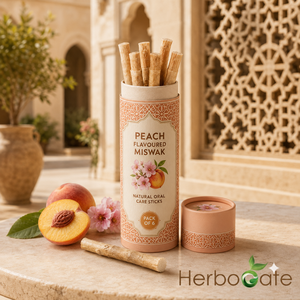 Paquetes de Miswak con Sabor a Durazno, Cajas de 6 Palitos de Cepillo de Dientes Empaquetados Individualmente para el Cuidado Dental Diario, Aliento Refrescante y Venta al por Mayor - Product Image 4
