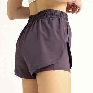 Shorts Deportivos de Yoga para Mujer, Leggings Holgados de Cintura Alta Elástica, Secado Rápido, Transpirables, Doble Capa, para Correr al Aire Libre - Product Image 3
