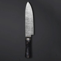 Couteau de chef en acier Damas de haute qualité, couteau de cuisine fait main, outil de cuisson professionnel, lame durable, poignée confortable