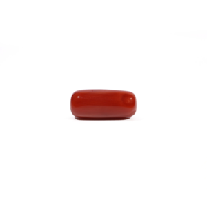 Natural Red Coral Loose Gemstone 4.8 Carat Certified Triangle Shape 10mm - Product Image 3